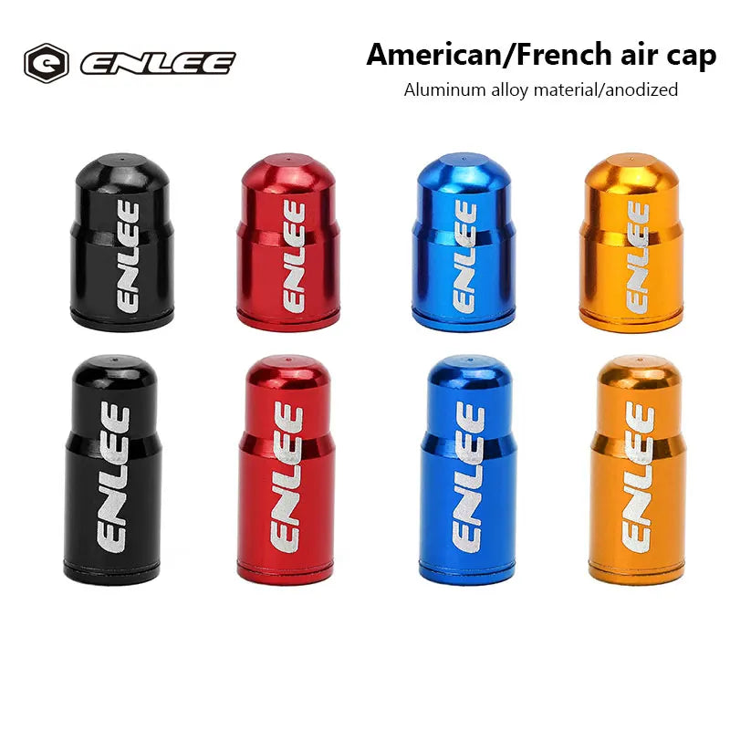 2pcs Colourful Rocket-Shaped Aluminum Alloy Bike Valve Caps