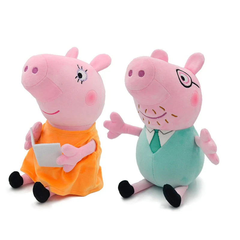 Authentic Plush Peppa Pig Family Set Stuffed Toys - Cyprus