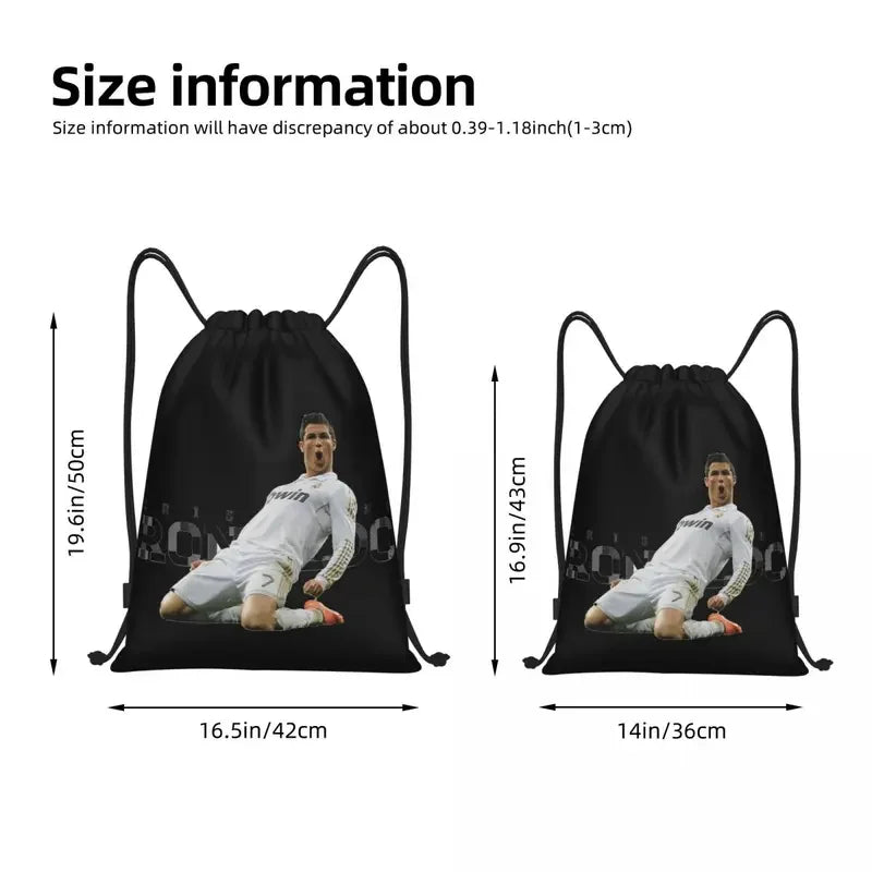 Cristianoes & Ronaldoes Humorous Drawstring Backpack - Cyprus