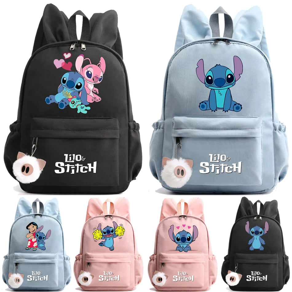 Lilo & Stitch Multiple Compartment Backpack - Ideal for All, Waterproof, Breathable - Cyprus