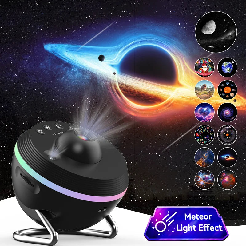 Meteor 13-σε-1 Ultra Clear Galaxy Projector Night Light Light