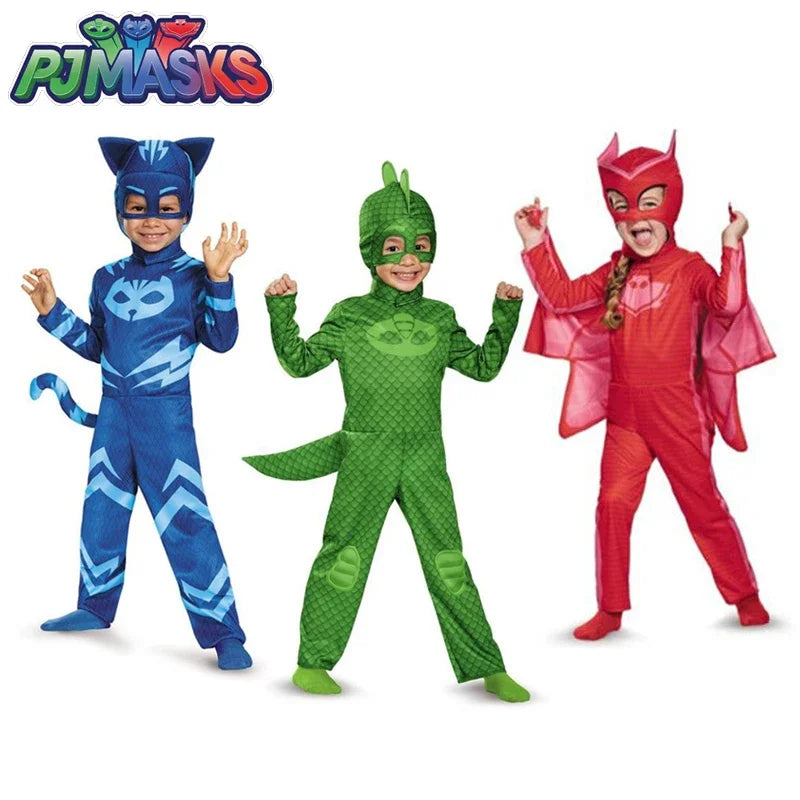 PJ Masks Cosplay Costumes Kids Cartoon Character Party Outfit - Cyprus