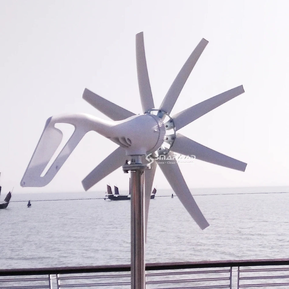 2000W Wind Turbine Generator Complete Power Supply System with Solar Panels