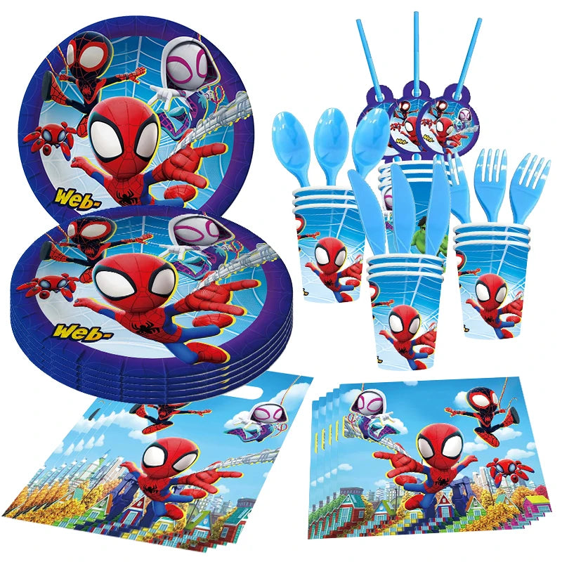 🔵 Spidey And His Amazing Friends Birthday Party Supplies - Cyprus