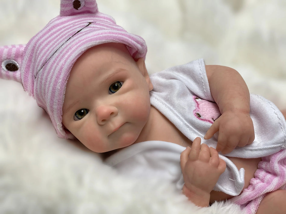 AnjoDoll 33CM Lovely Girl Bettie Reborn Doll Toys - Solid Silicone - DIY - Educational - Fashion - 20 Inch - 13 Inches - Hand Painted - High Quality - Cyprus