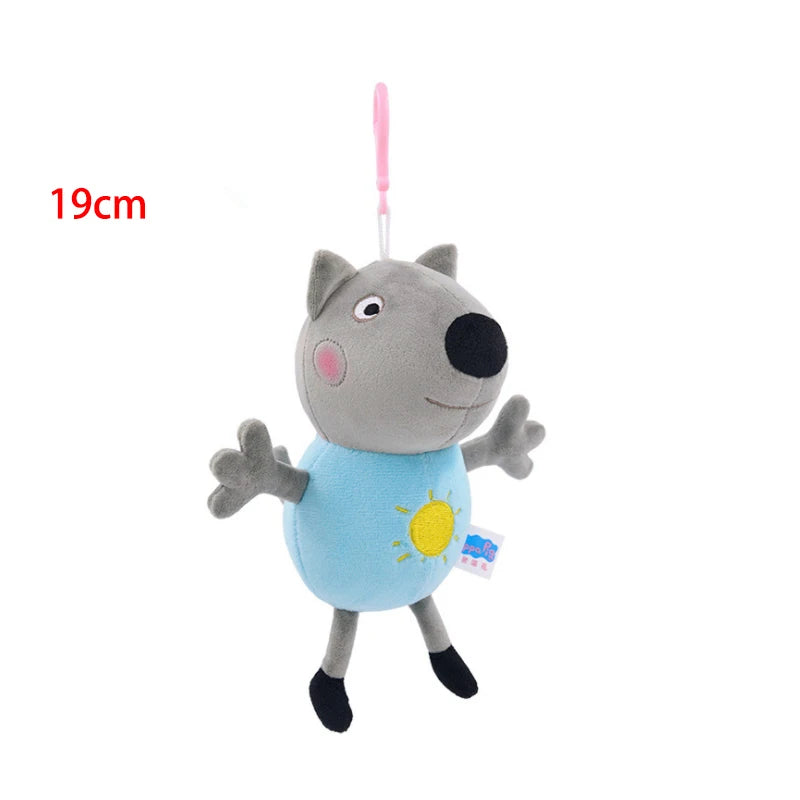 19cm Peppa Pig Peggy Buckle Stuffed Toys | Genuine Quality Soft Fill George And Other Cartoon Animal Figure Dolls | Christmas Gifts - Cyprus