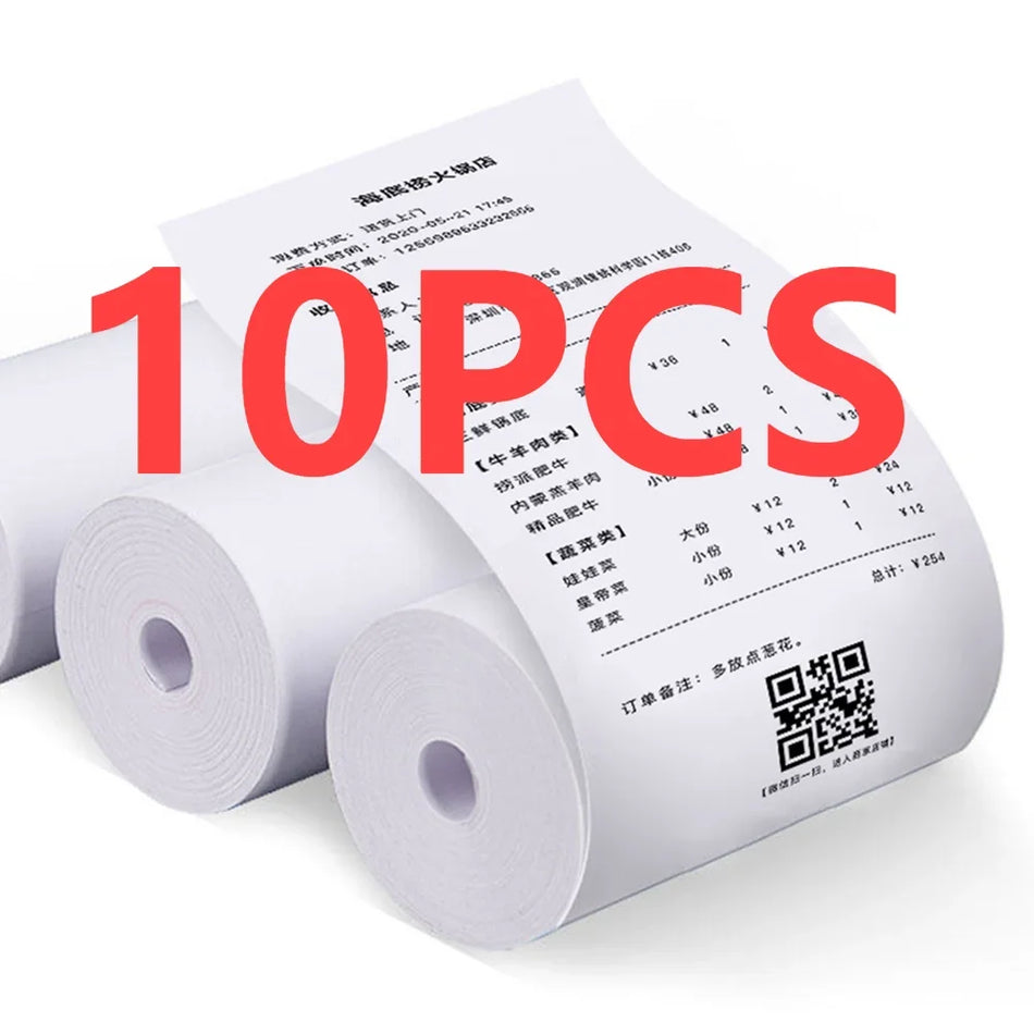 10 Rolls of White Thermal Paper for Kids Cameras - Cyprus