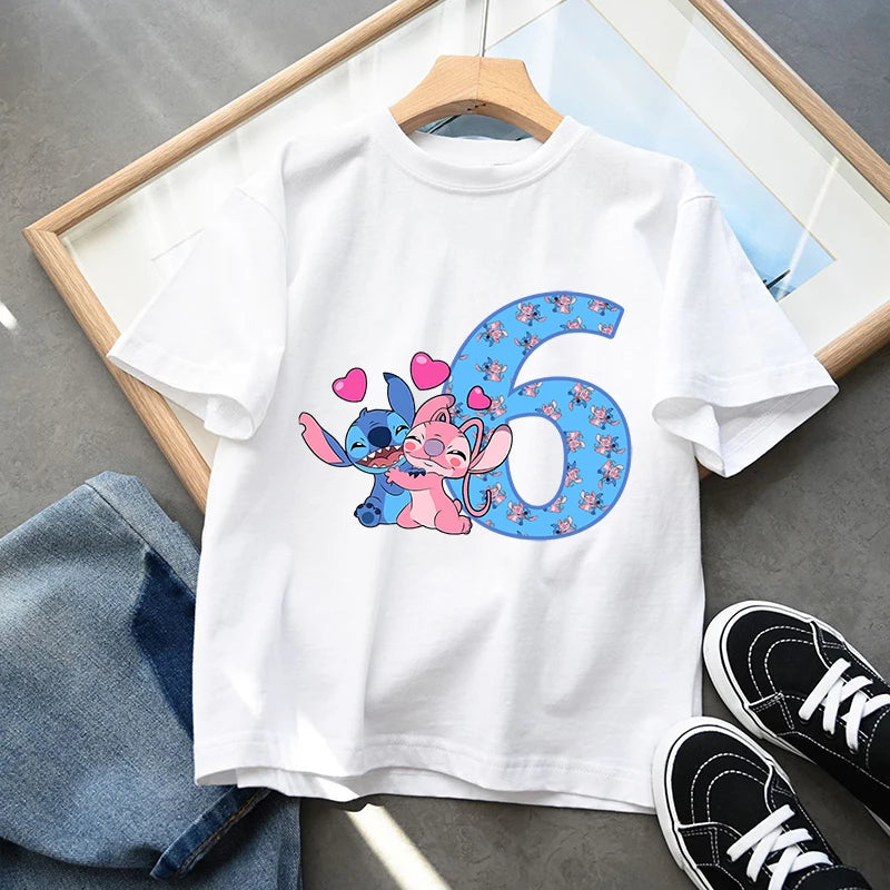 Stitch Disney Birthday T-Shirt for Kids - Cyprus