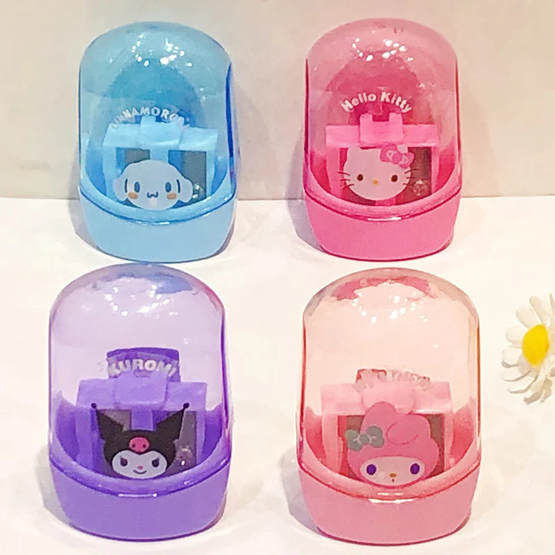 Kawaii Sanrio Pencil Sharpeners Hello Kitty Kuromi Cinnamoroll Double Hole Pencil Sharpener - Cyprus