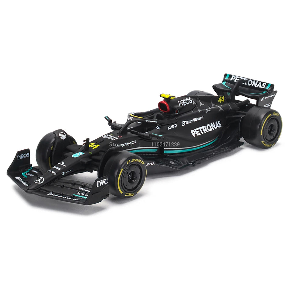 BBURAGO 1:43 YENİ 2023 Mercedes-AMG Takımı W14 44# Hamilton 63# Russell Formula Bir Alaşım Süper Oyuncak Die Cast Araba Modeli