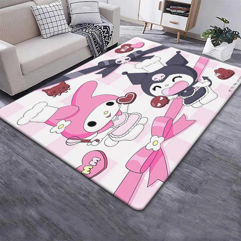 Kuromi Sanrio Cartoon Carpet Rug for Home and Outdoor Use - Cyprus