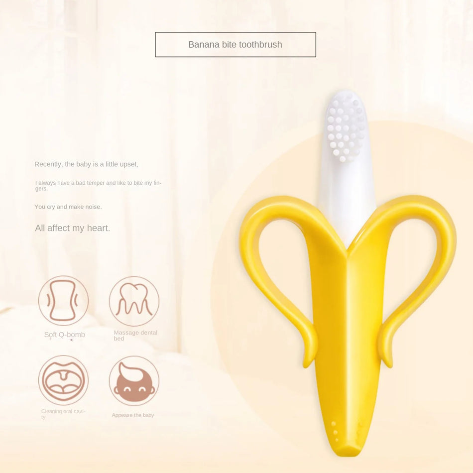 Banana Shape Baby Teether & Training Toothbrush - Cyprus