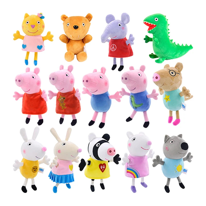 🔵 Large Peppa Pig George Plush Toy Set with Friends - Cyprus