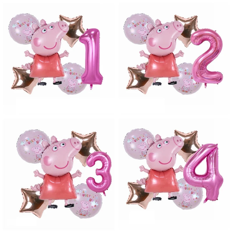 🔵 Peppa Pig Birthday Party Balloon Decoration Toy - Cyprus