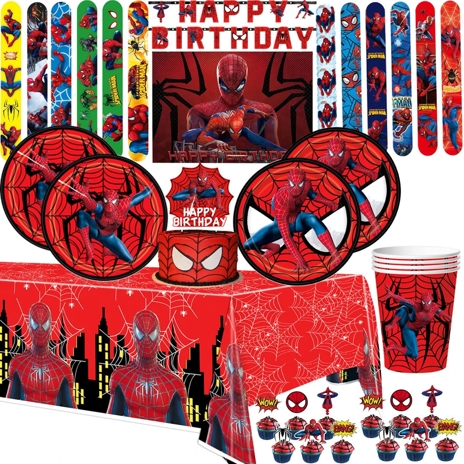 🔵 Disney Spiderman Doğum Günü Partisi Malzemeleri Seti - Kıbrıs