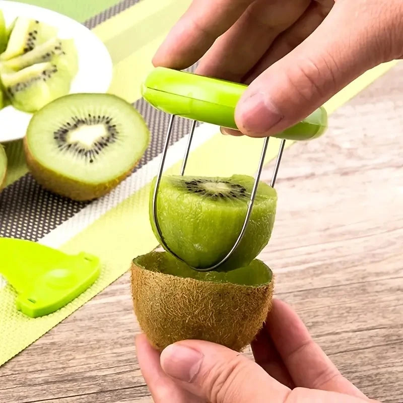 أداة المطبخ لقطاعة الكيوي والمقشرة والتقطيع 🥝