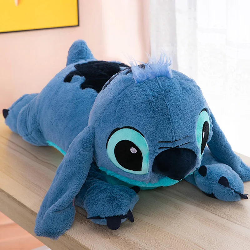 Büyük Lilo & Stitch Peluş Bebek Yastığı - Çocuklar İçin Yumuşak Kawaii Yastığı