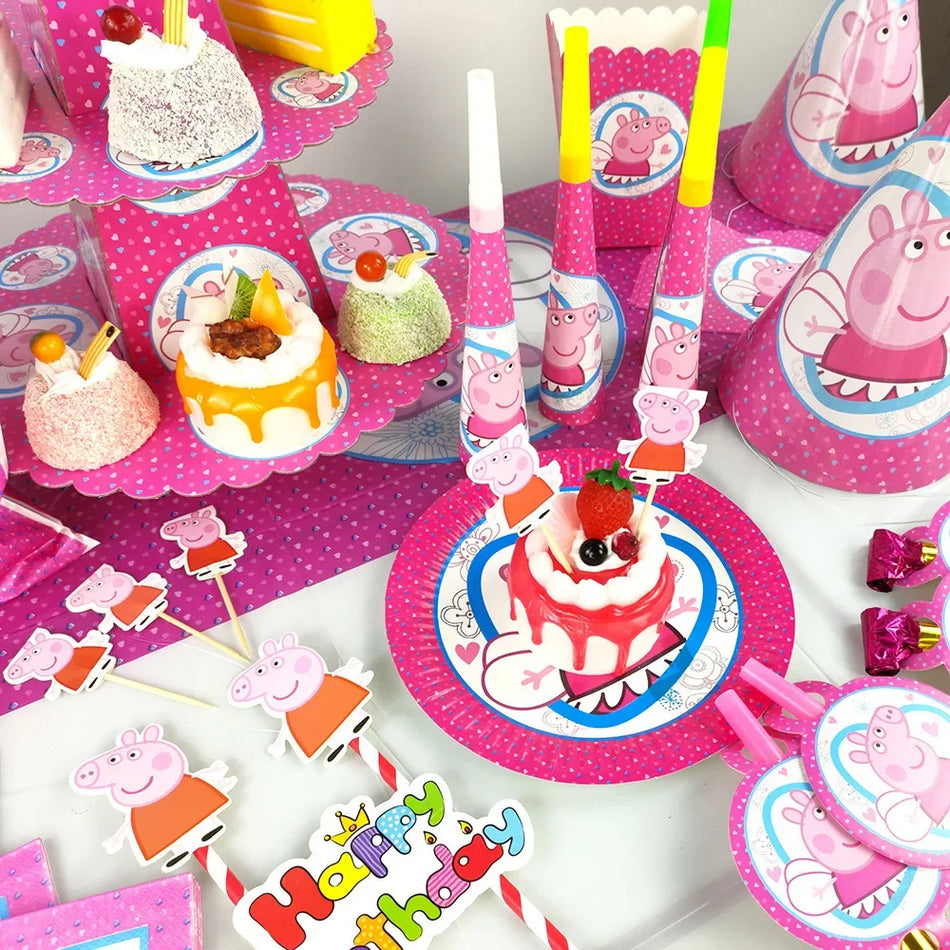 🔵 Peppa Pig Children's Birthday Party Supplies - Cyprus