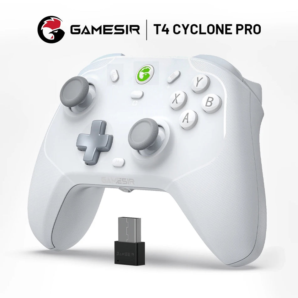 وحدة تحكم لاسلكية GameSir T4 Cyclone Pro مزودة بتقنية البلوتوث لجهاز نينتندو سويتش iPhone وأندرويد والكمبيوتر الشخصي مع تأثير القاعة