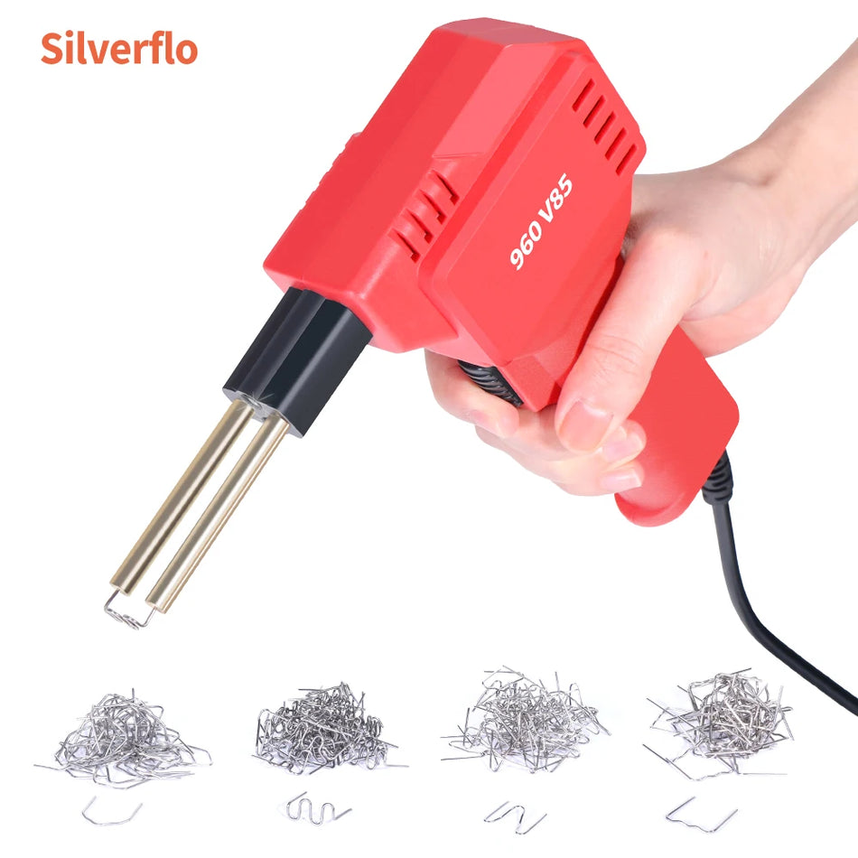 Silverflo 85W Hızlı Isıtma Plastik Kaynak Tabancası Araba tamponu onarımları için LED ile