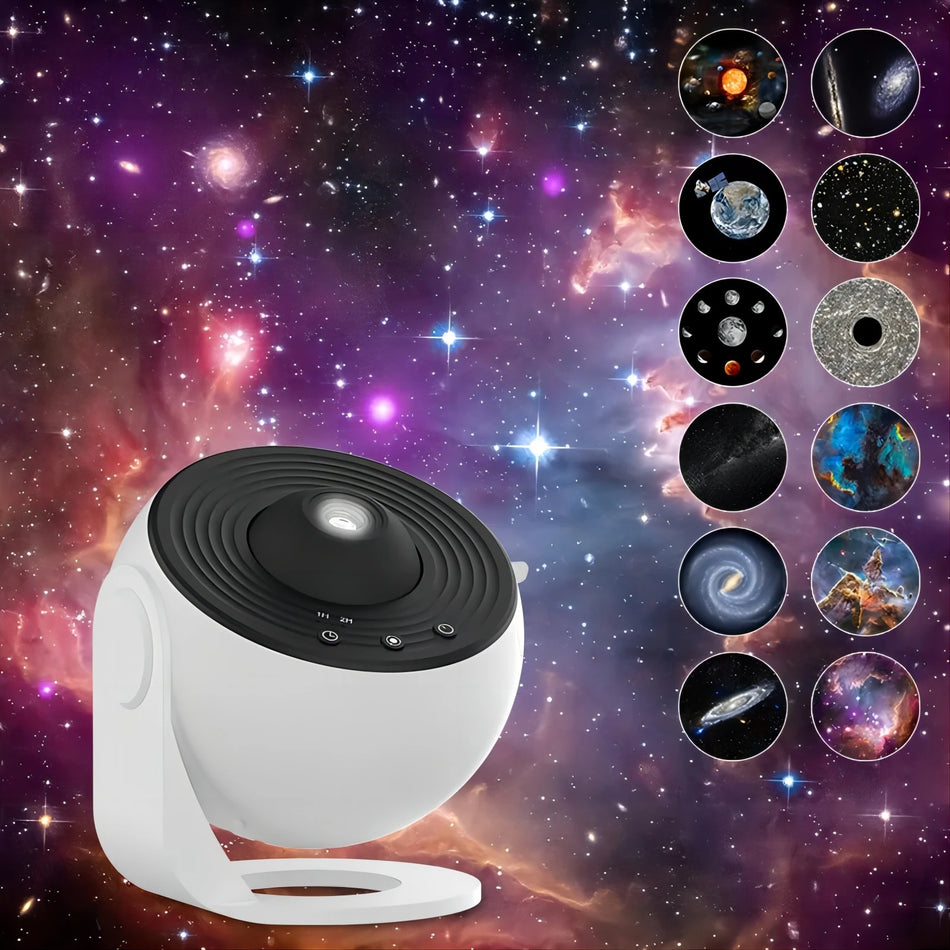 DVOLADOR 360 ° LED Night Light Galaxy Projector mit 12 Displayszenarien für Kinder