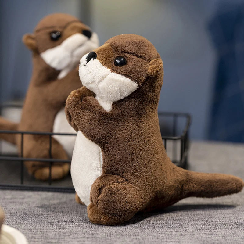 Kawaii Otter Plushie 19cm Poupée animale en peluche