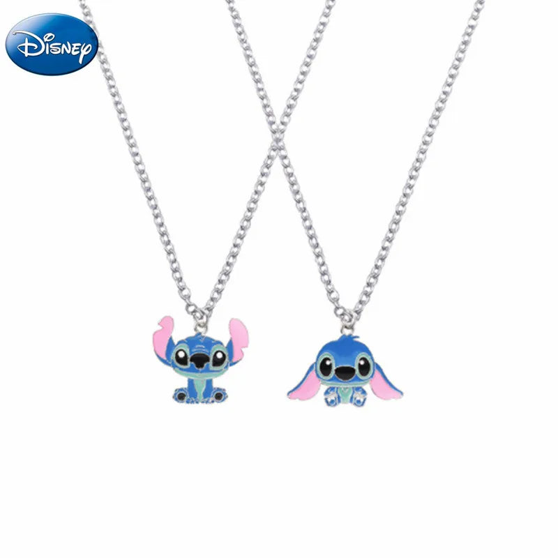 Disney Lilo & Stitch Metal Necklace – Kawaii Hip Hop Pendant for Kids - Cyprus