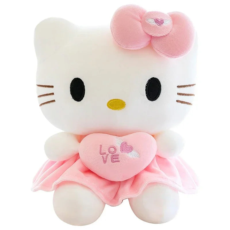 Sanrio Hello Kitty 25cm Plush Pillow - Kawaii Soft Stuffed Toy for Girls