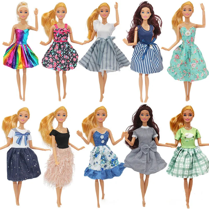 ΝΕΑ 30 εκατοστά κοριτσάκι πλήρες σετ 11,5 ιντσών κούκλα αρθρώσεων με κορίτσια φούστας ουράνιου τόξου μόδας ντύνονται παιχνίδια