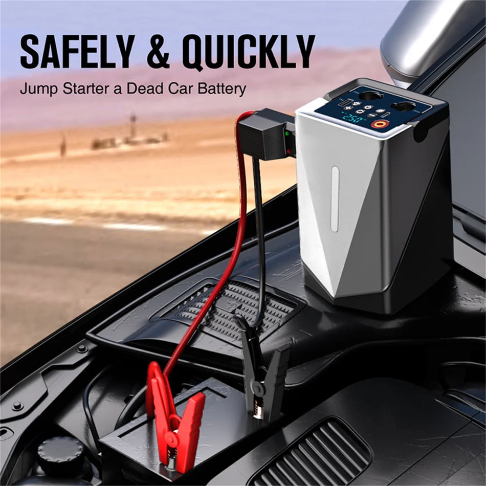 isfriday 12V Multifunctional Car Jump Starter & Inflator Power Bank - Cyprus