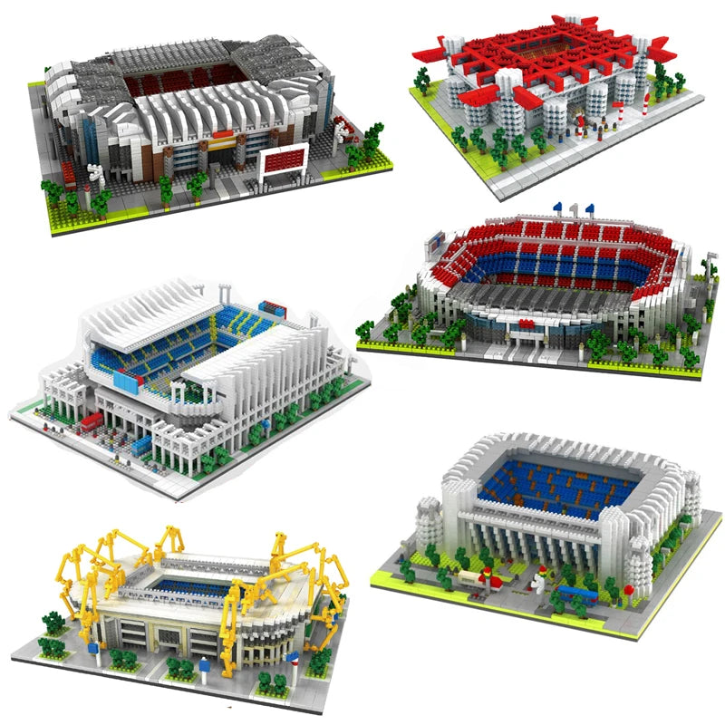 🔵 2023 Football Architecture Building Blocks Toy Gift - Build Your Own Stadium - Cyprus