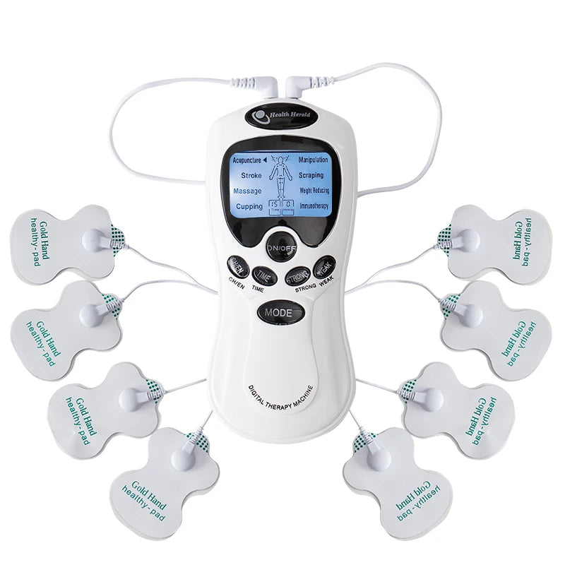 Elektrische Massage -Instrument EMS Tense Machine Impuls Massager TENS Akupunktur Elektrischer Muskelstimulator für Halsrückenkörper