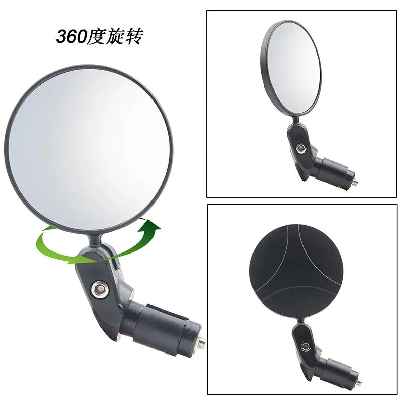 360° Wide-Angle Adjustable Bike Rearview Mirror