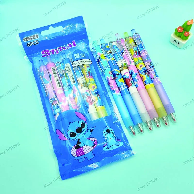 Kawaii Stitch Jel Kalemler 0.5mm Siyah Mürekkep - Kıbrıs