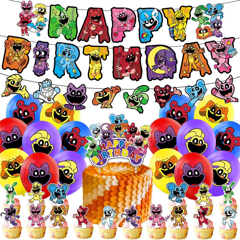 Smiling Critters Birthday Party Decoration Set - Cyprus