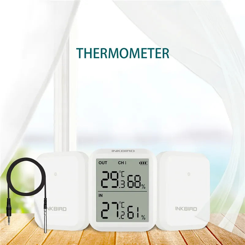 INKBIRD Mini LCD Digital Thermometer Hygrometer ITH-20R Indoor Room Temperature Humidity Meter Sensor Gauge Weather Station