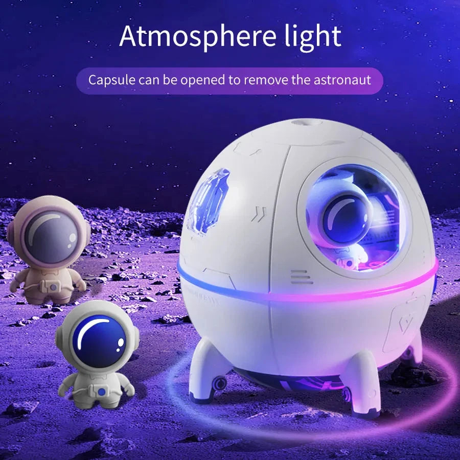 Globvat Astronauta Space Capsule LED Night Light & Humidifier with 7 Changeable Colors