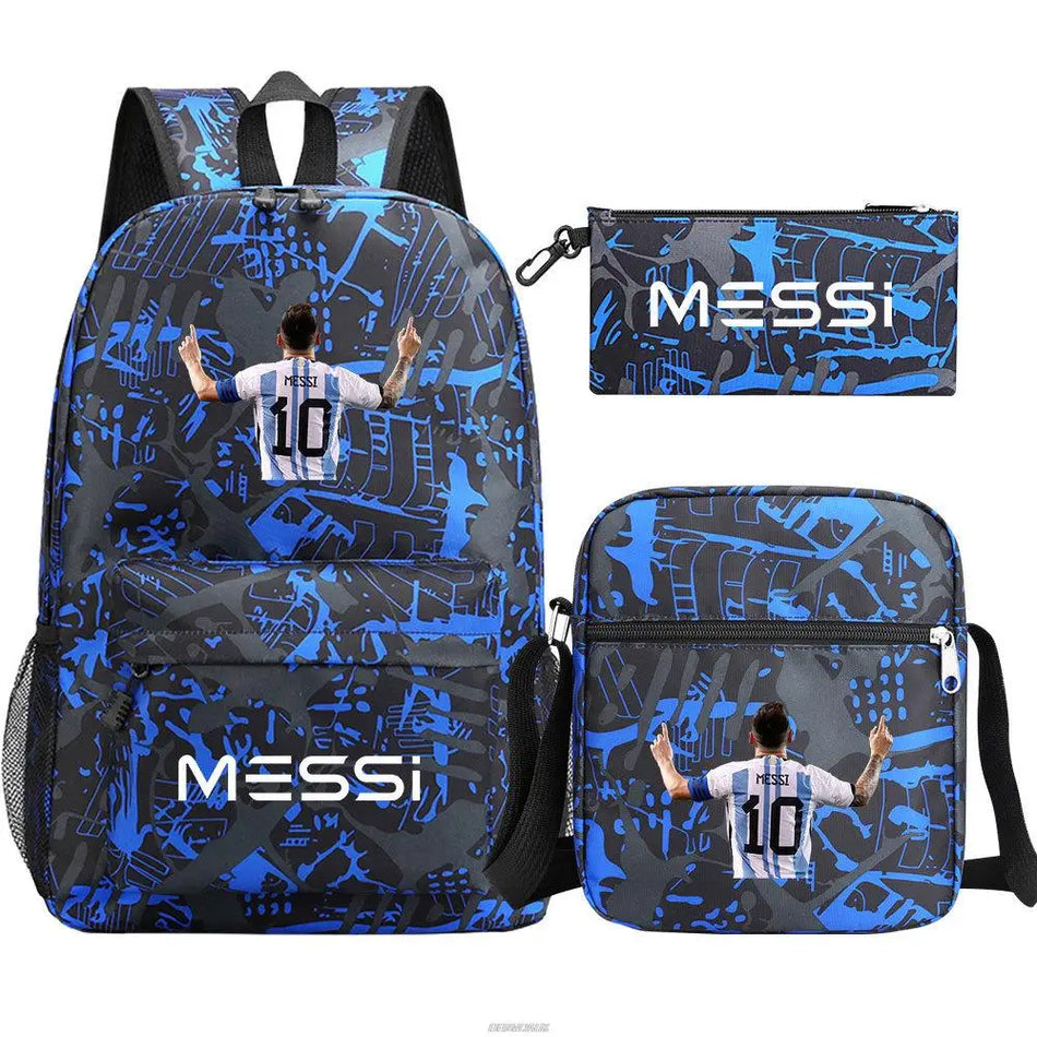 Messi Cool Backpack Set - Black Rucksack for School - Cyprus