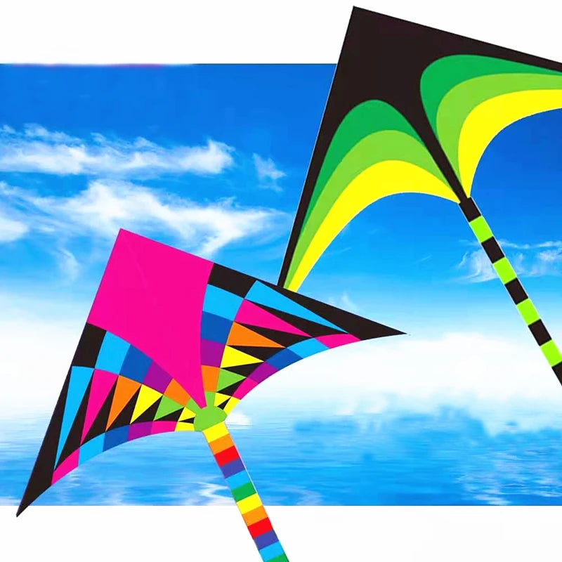 Δωρεάν αποστολή Μεγάλο Delta Kite για παιδιά Kite Nylon Toys Flying Kites Rainbow Kite Toy Outdoor Butterfly Wings Flight Kite Snakes