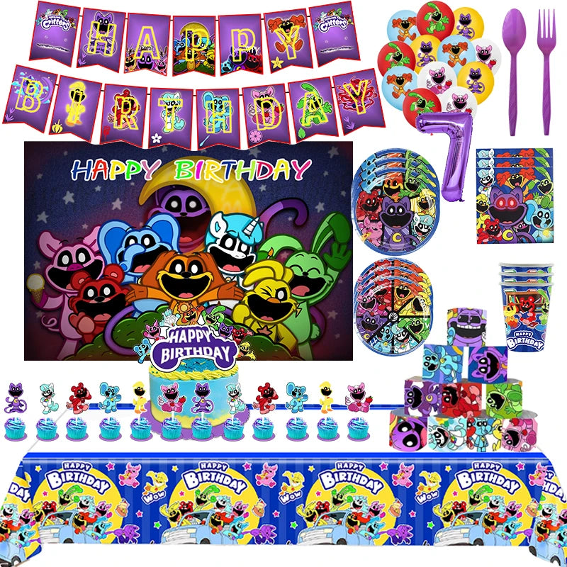 Smiling Critters Catnap Birthday Party Decorations - Cyprus