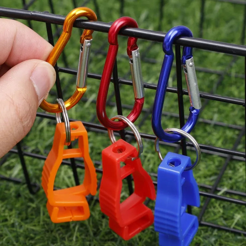 Glove Clip Hanger - Aluminium Alloy Safety Holder for Work Gloves