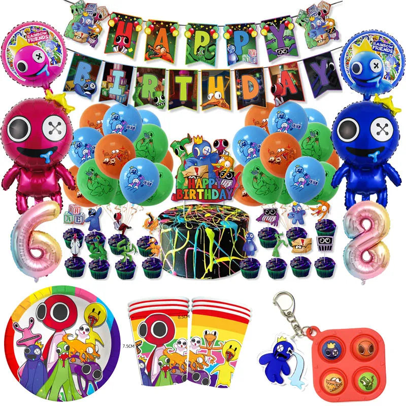 Rainbow Friends Birthday Party Set - Cyprus