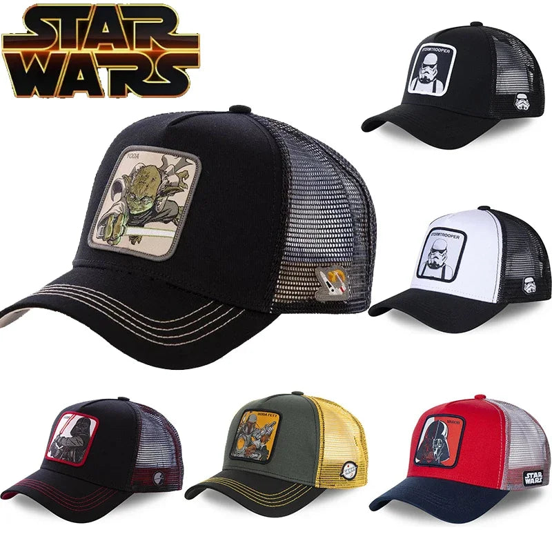 Star Wars Master Yoda Embroidered Snapback Cap - Hip Hop Style