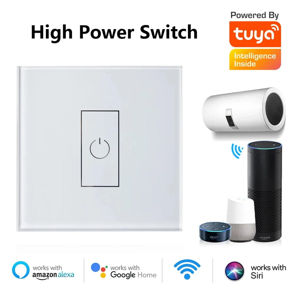 CUSAM Smart Life WiFi Boiler Switch 20A قواطع دوائر عالية الطاقة