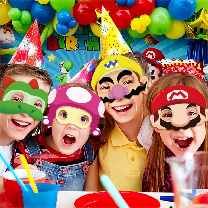 Super Mario Bros Birthday Party Masks Cosplay Costume Toy Decor Luigi Figure - Cyprus