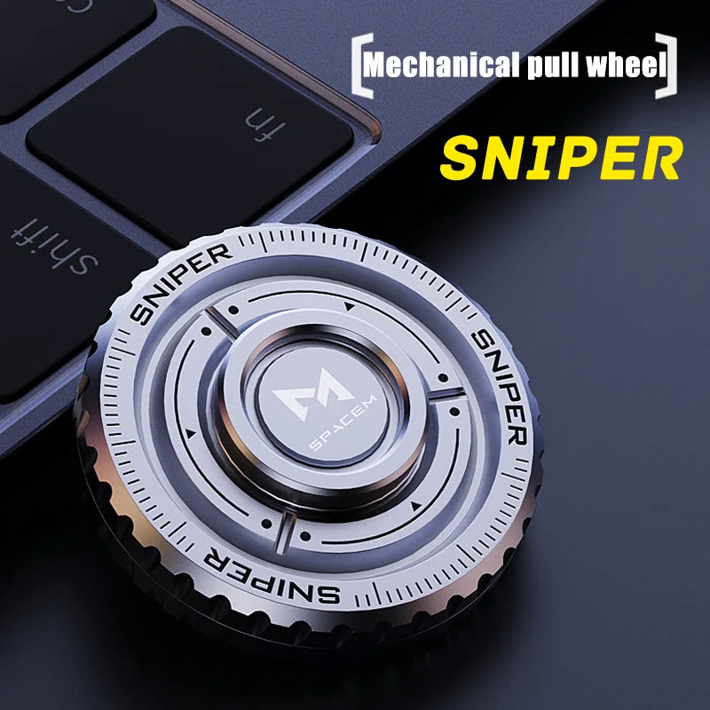 Fidget Spinner Mechanical Coin Fingertip Edelstahl EDC Anti-Stress-Stress Zappel Slider Spinner Office Toys für Erwachsenengeschenke