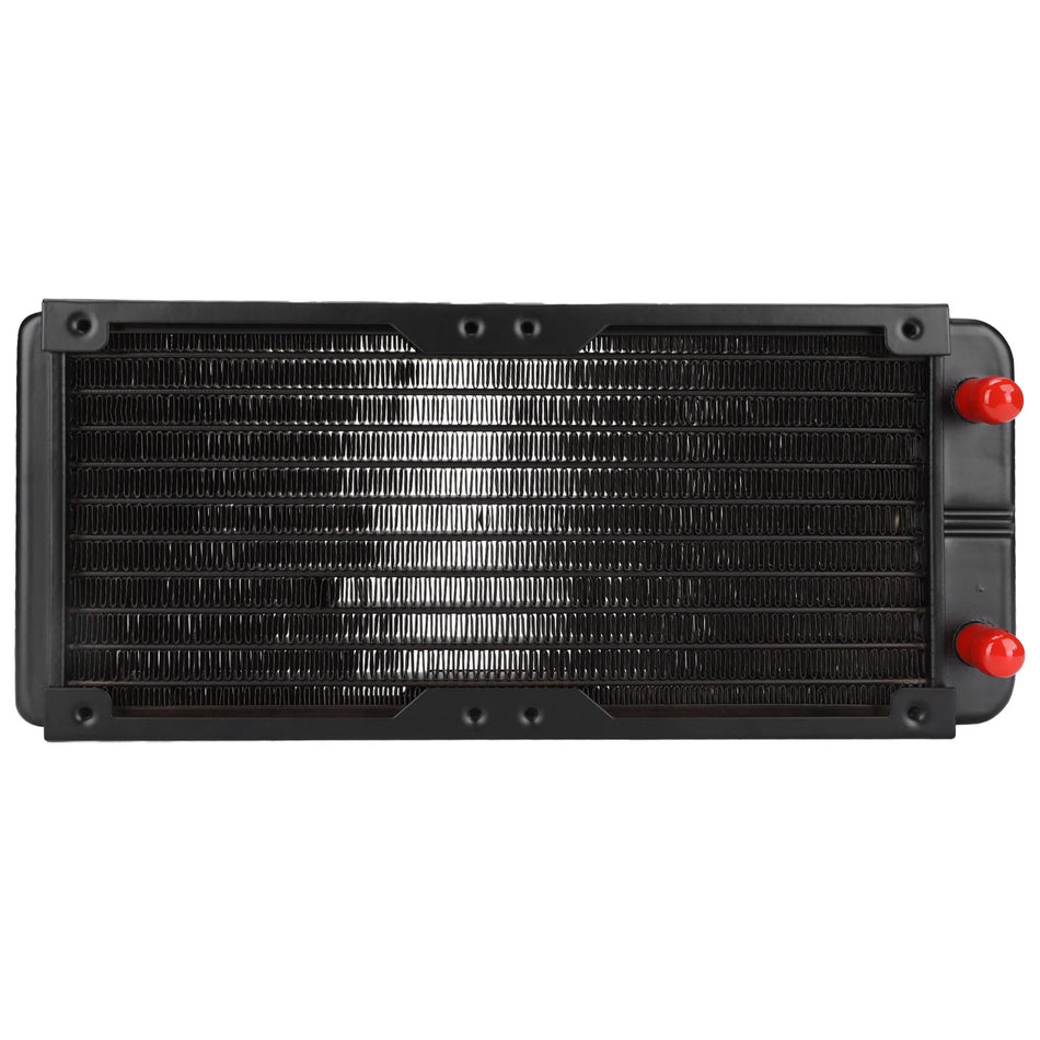 VBESTLIFER 240mm Aluminium Radiator with Pagoda Mouth Connector and 10 Pipes