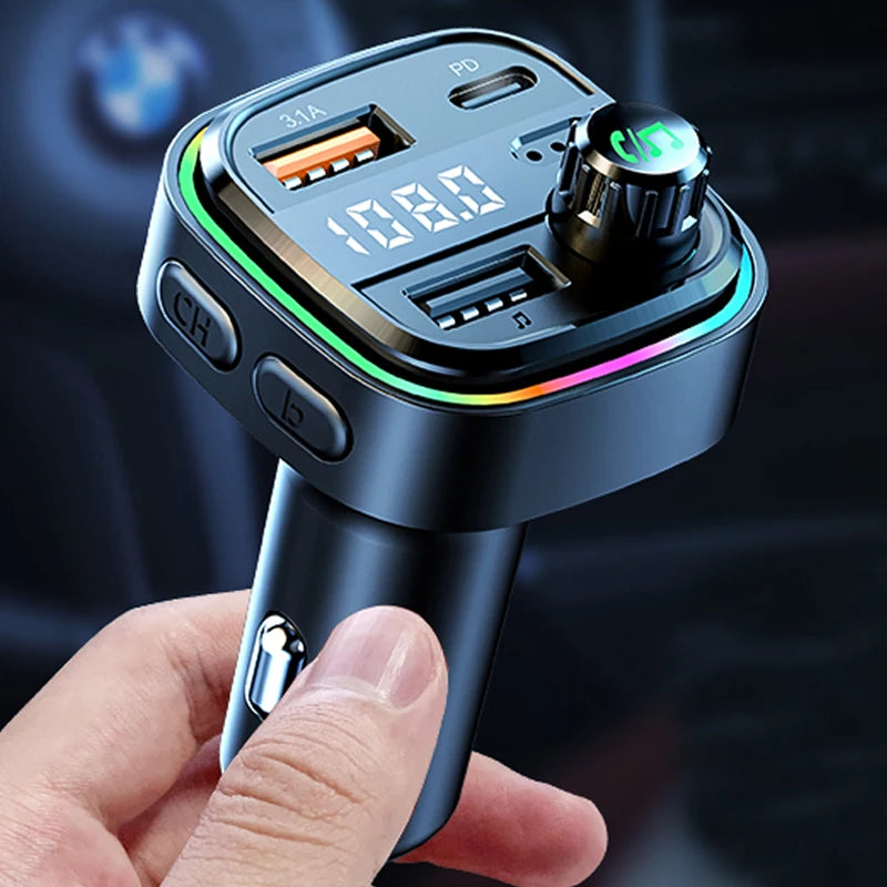 Bluetooth 5.0 Car MP3 Player with FM Transmitter 🚗