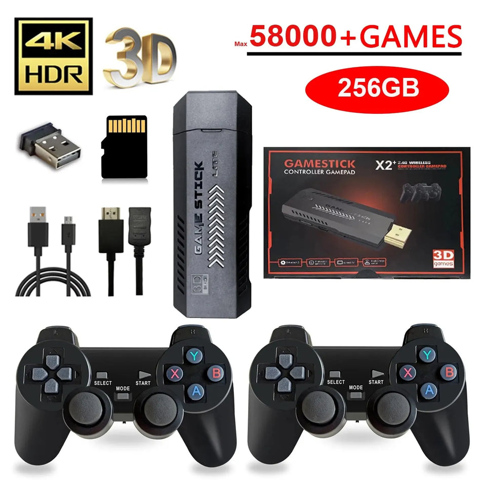 X2 Plus 256G GD10 Pro 4K Ρετρό Κονσόλα Παιχνιδιών με Ασύρματο Χειριστήριο 