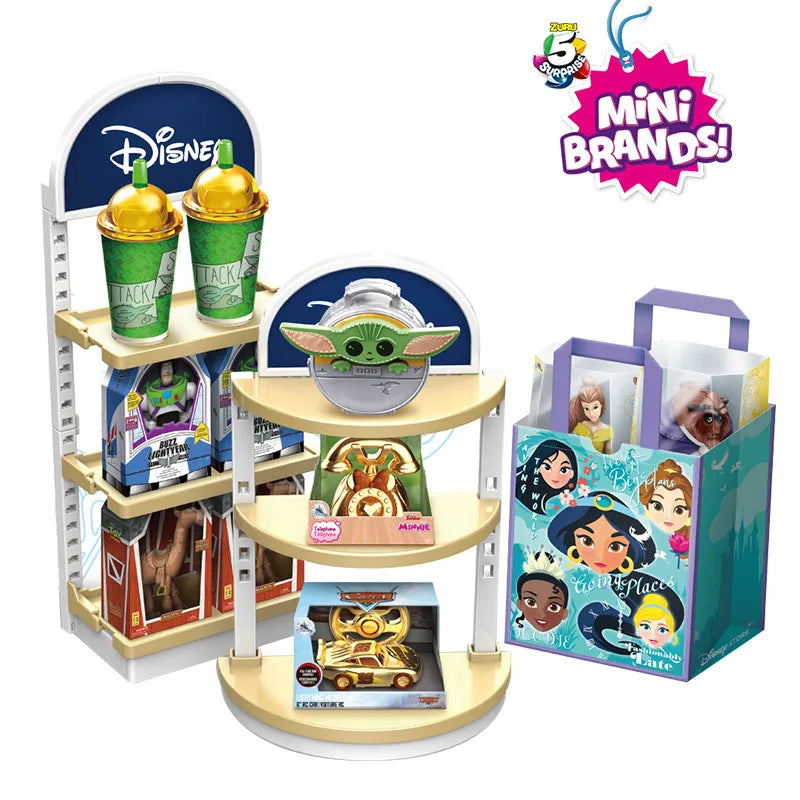 🔵 Disney 5 Surprise Mini Mini Brands от Zuru Второе поколение принцесса кукла замороженные игрушки Сюрприз куклы милые мультипликационные аниме девушки подарки